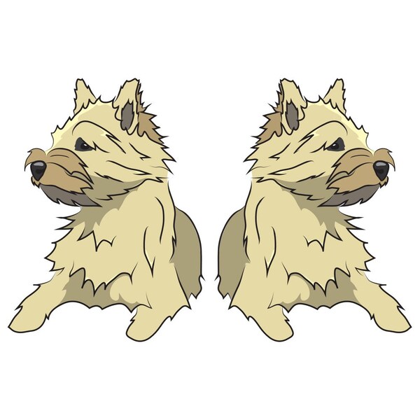 Cairn Terrier Dog Decal, Dog Lover Decor Vinyl Sticker